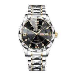 BINBOND Men’s Luxury Stainless Steel Watch Black